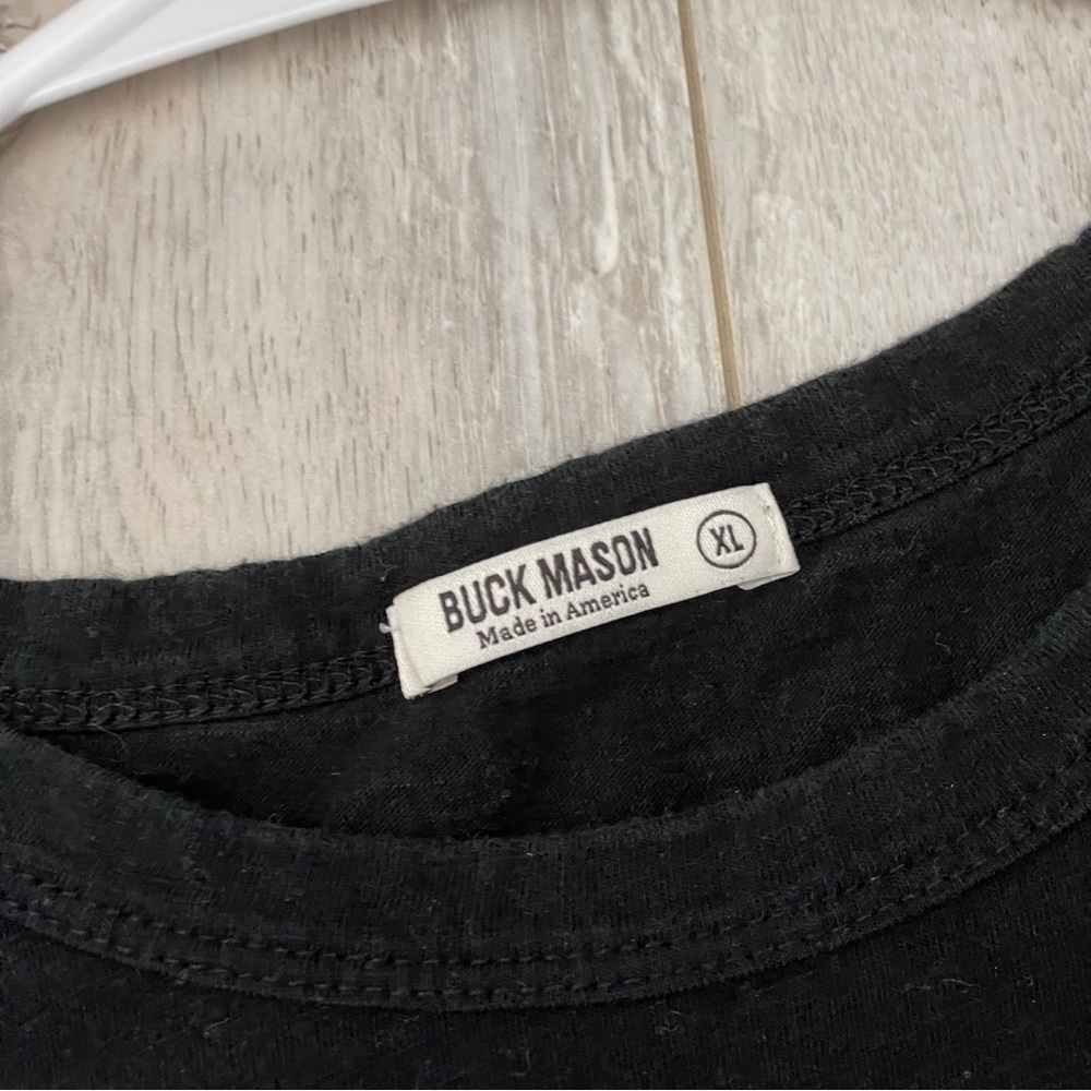 Buck Mason Tshirt cotton crewneck mens Black (xlarge) casual minimalist basic - Picture 2 of 6